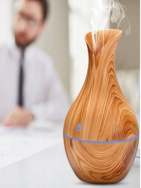 Ultrazvukový zvlhčovač vzduchu dekor svetlé drevo 200 ml