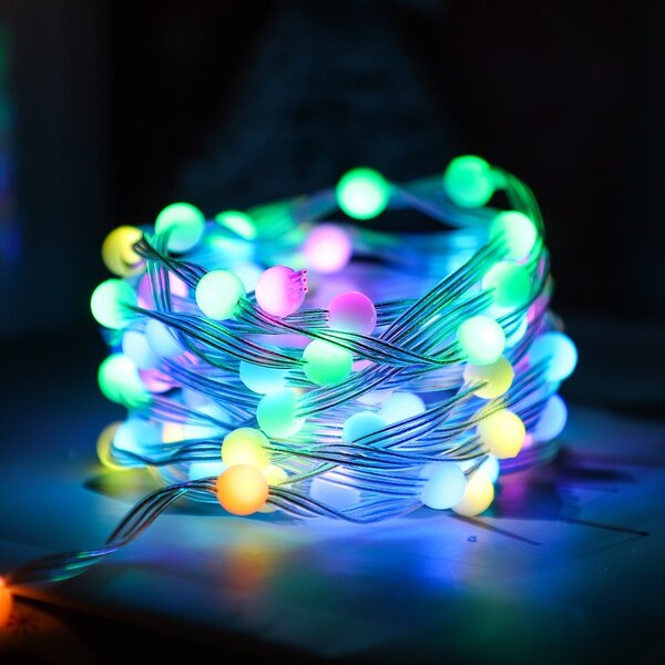 LED svetelná reťaz Wizard, 5m, RGB, ovládač