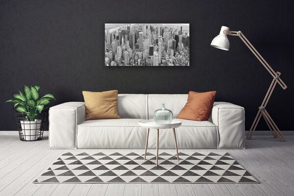 Obraz na plátne Mesto domy 100x50 cm