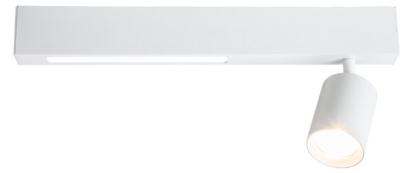Stropné svietidlo Magnet, 1x biele kovové tienidlo + 1x LED 5W, w