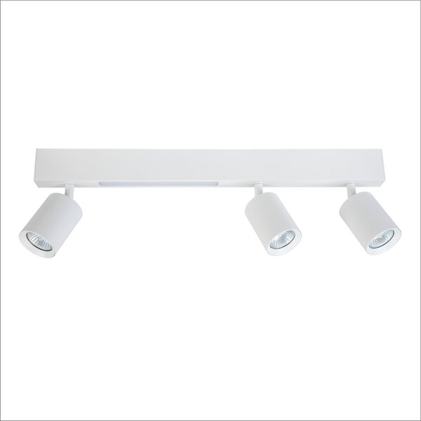 Stropné svietidlo Magnet, 3x biele kovové tienidlo + 1x LED 5W, w