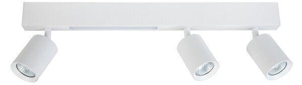 Stropné svietidlo Magnet, 3x biele kovové tienidlo + 1x LED 5W, w