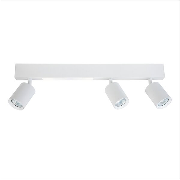 Stropné svietidlo Magnet, 3x biele kovové tienidlo + 1x LED 5W, w