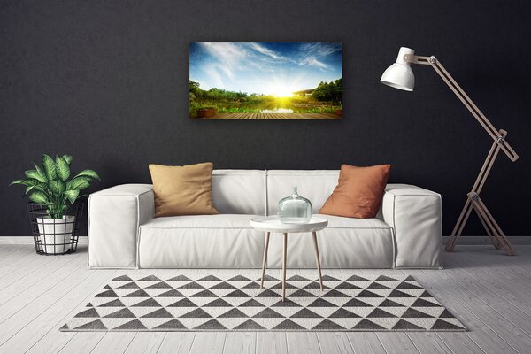 Obraz na plátne Jazero príroda 100x50 cm
