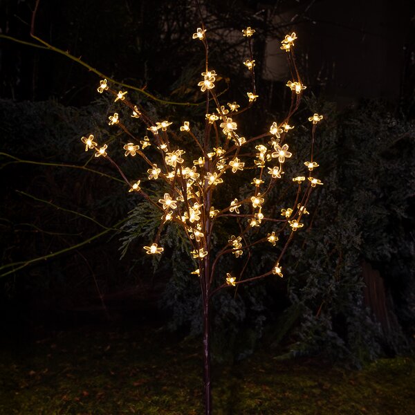 Solárny LED stromček Tree, 0,1w, 3000k, RGB