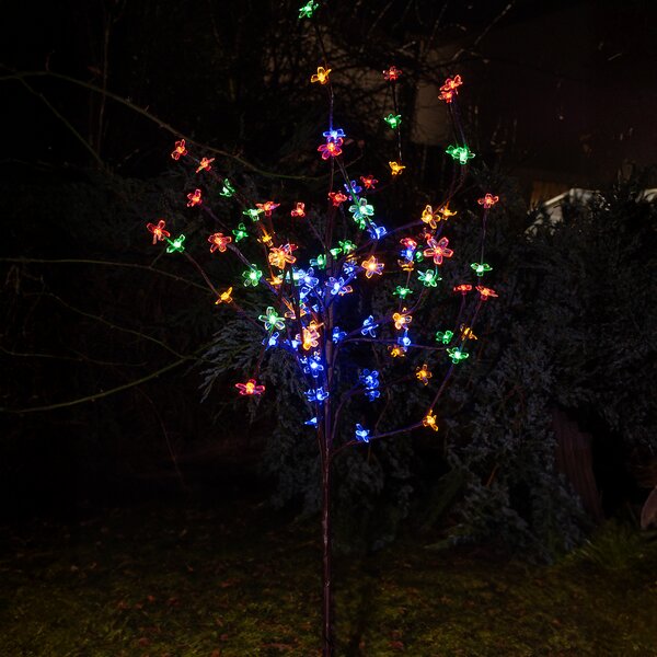 Solárny LED stromček Tree, 0,1w, 3000k, RGB