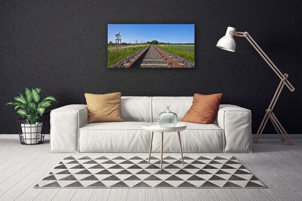 Obraz na plátne Koľaje architektúra 100x50 cm