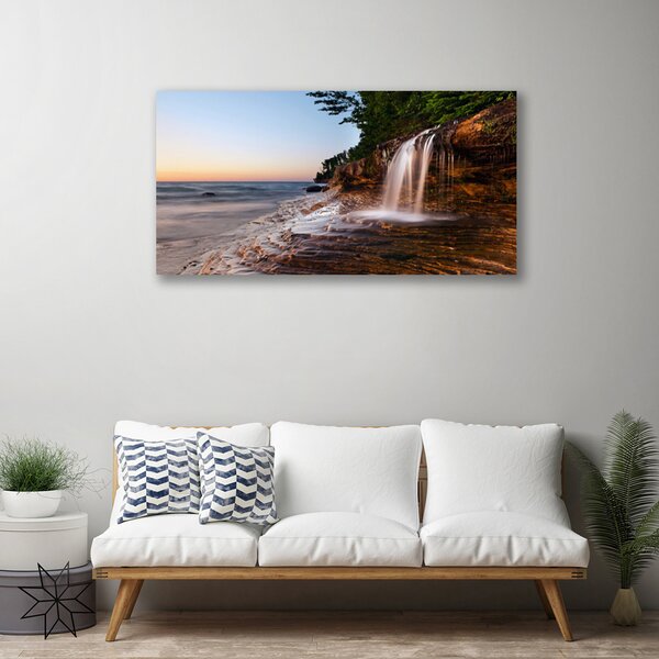 Obraz na plátne Vodopád príroda 100x50 cm