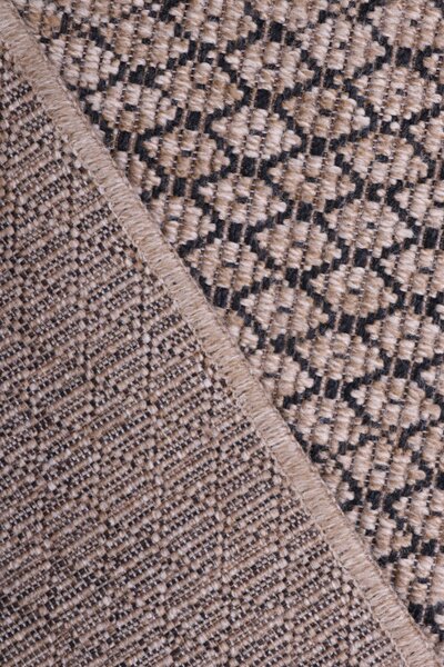 Koberec Indiana 08625A JUTE / BLACK