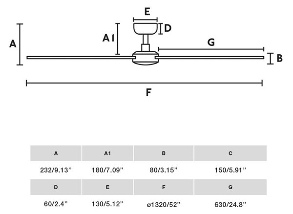 FARO BARCELONA Stropný ventilátor Rudder, DC motor, tichý, Ø 132 cm, drevo, Čierna, Obývacia izba / jedáleň, Drevo, Moderný
