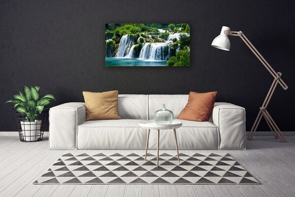 Obraz na plátne Vodopád príroda 100x50 cm