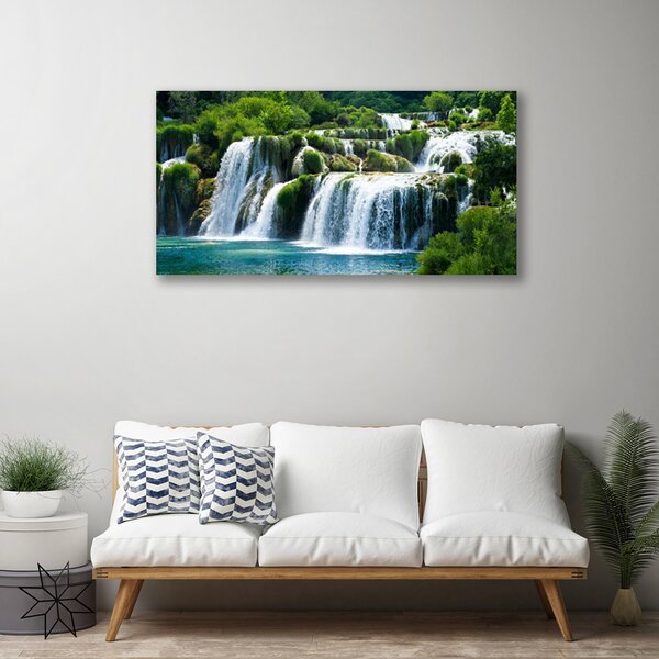 Obraz na plátne Vodopád príroda 100x50 cm