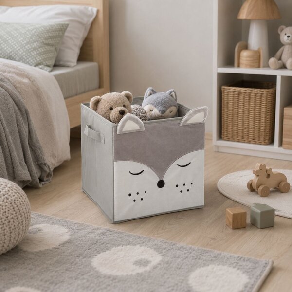 Úložný box Wolf, 29x29x29 cm, sivá BX