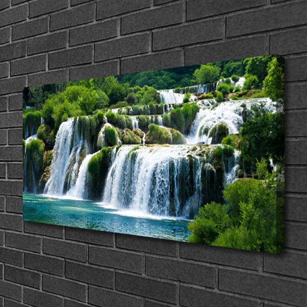 Obraz na plátne Vodopád príroda 100x50 cm