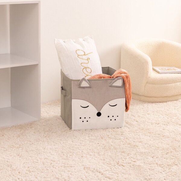 Úložný box Wolf, 29x29x29 cm, sivá BX