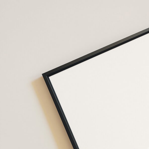 Biela magnetická popisná tabuľa PREMIUM v hliníkovom čiernom ráme 60x40 cm