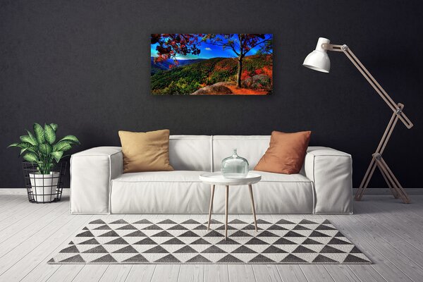 Obraz na plátne Hora les príroda 100x50 cm