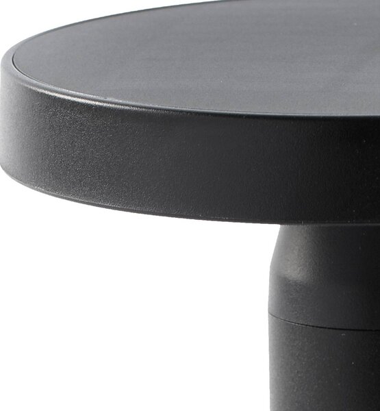 Solárna stolová LED lampa Cairo, čierna, plast, IP44, 21 cm, Čierna, Obývacia izba / jedáleň, Plast, Moderný, Stojacie svietidlo