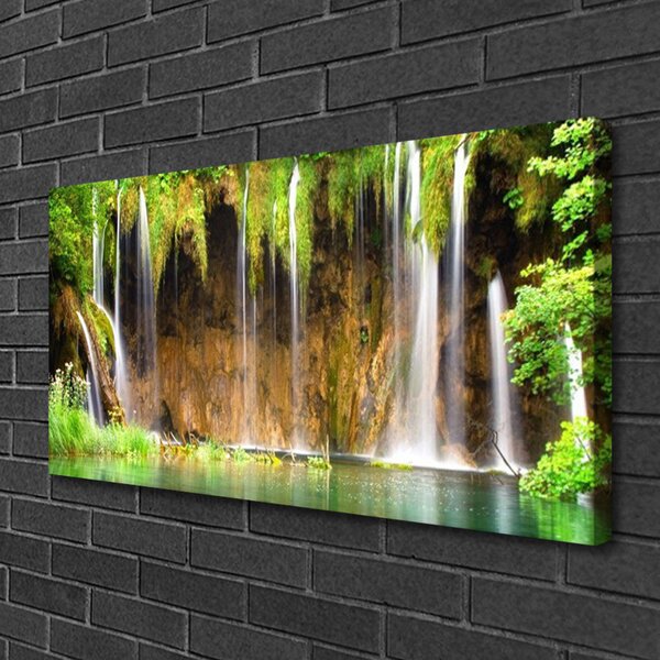 Obraz na plátne Vodopád príroda 100x50 cm