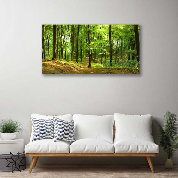 Obraz na plátne Les príroda 100x50 cm