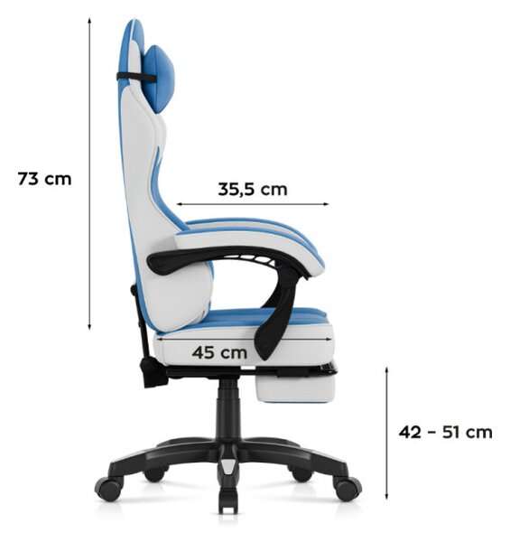 Herná stolička Force 3.7 Blue