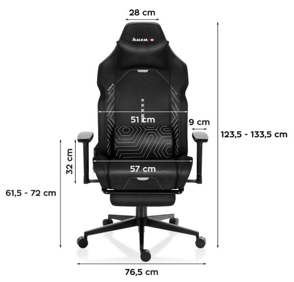 Herná stolička Force 8.1 Black