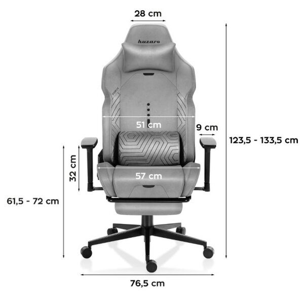 Herná stolička Force 8.1 Grey