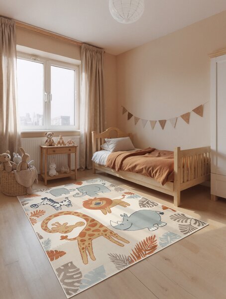 Hanse Home, Detský koberec Adventures 106409 Cream Multicolor, 120x170, viacfarebná, detská izba