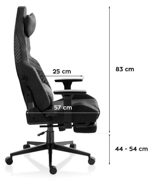 Herná stolička Force 8.1 Black