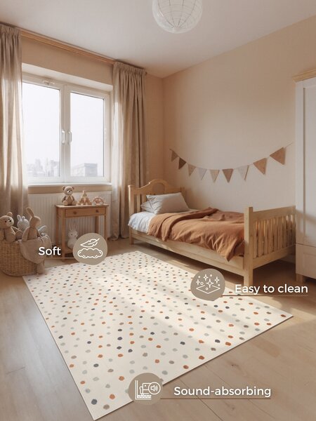 Hanse Home, Detský koberec Adventures 106411 Cream Multicolor, 120x170, viacfarebná, detská izba