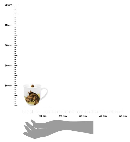 Porcelánový hrnček Horse 400 ml