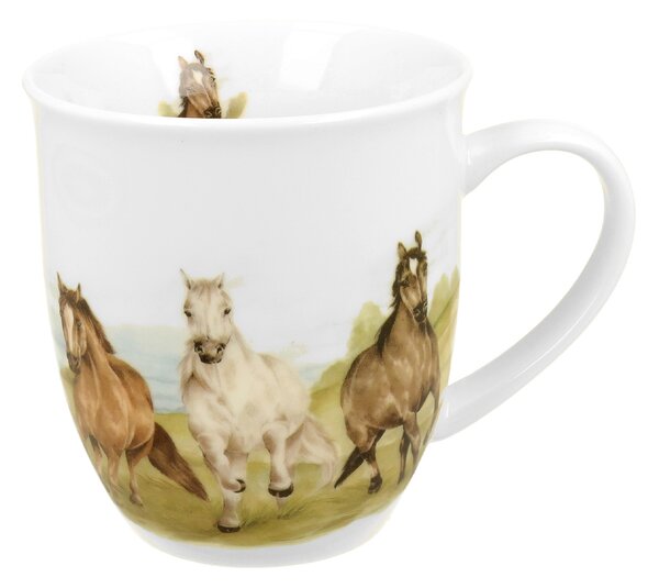 Porcelánový hrnček Horses 400 ml
