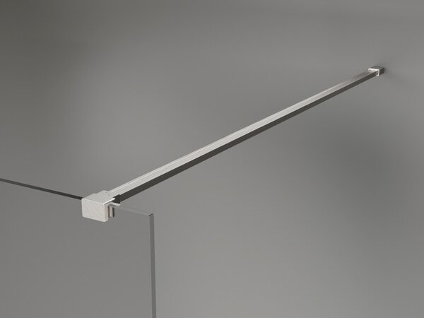 Mexen, Mexen Kioto-X sprchová stena 60 x 200 cm, priehľadná 10 mm, brúsený nikel - 800-060-101-97-00-X