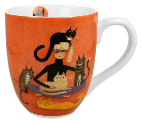 Porcelánový hrnček XXL Cindy And Cats 1000 ml