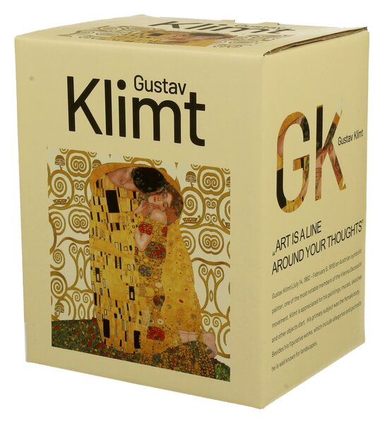 Porcelánový hrnček Klimt The Kiss Ecru 650 ml