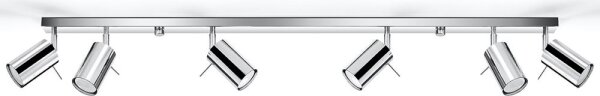 Sollux SL.0732 - Bodové svietidlo RING 6xGU10/10W/230V