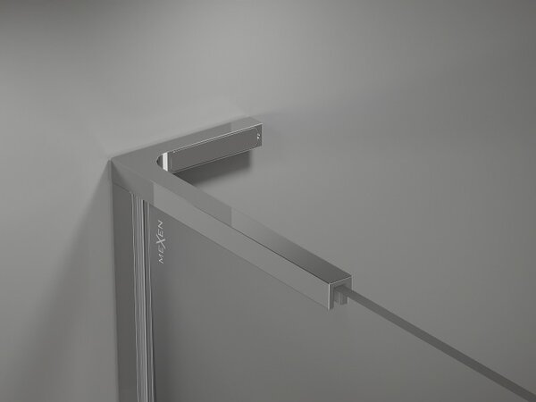 Mexen, Mexen Kioto-X L sprchová stena 80 x 200 cm, 10 mm priehľadná, chróm - 800-080-107-01-00-X