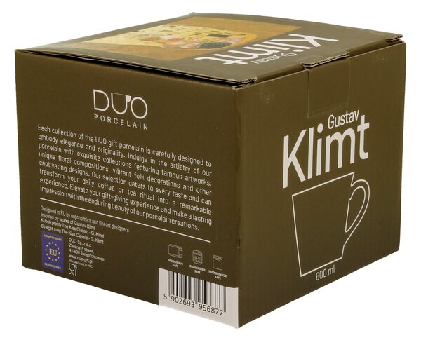 Porcelánový hrnček Klimt The Kiss 600 ml