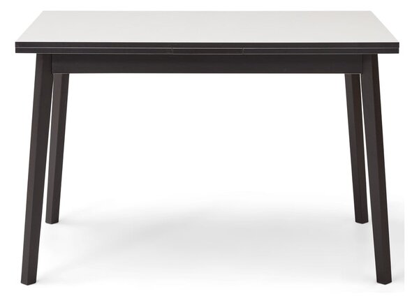Čiernobiely rozkladací jedálenský stôl v dubovom dekore Hammel Single, 120 x 80 cm