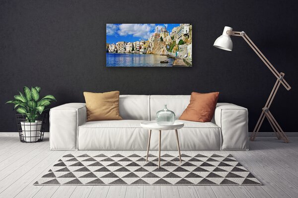 Obraz Canvas Mesto more architektúra 100x50 cm