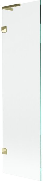 Mexen, Mexen Lunar L 1-krídlová vaňová zástena 50 x 150 cm, transparentná, zlatá - 897L-050-000-50-00