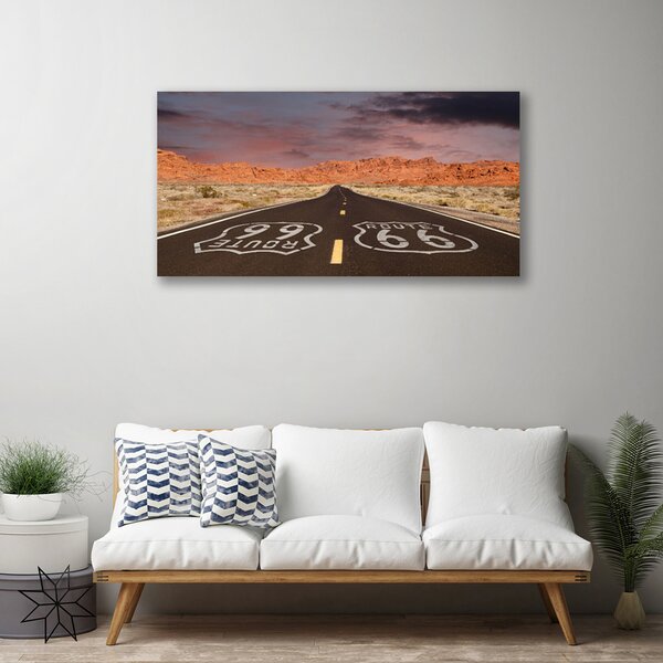 Obraz Canvas Diaľnica cesta púšť 100x50 cm