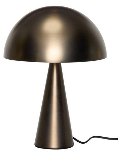 HÜBSCH stolová lampa Mush Mini, mosadz brúsená, výška 34 cm, Mosadz / zlato, Spálňa, kov, Moderný