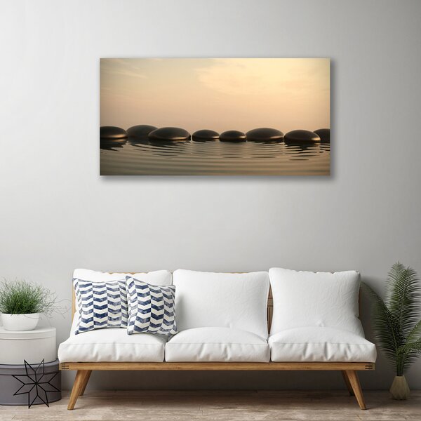 Obraz Canvas Kamene voda umenie 100x50 cm