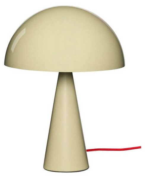 Hübsch HÜBSCH stolová lampa Mush Mini, svetlo piesková, výška 34 cm, Krémová / jantárovo žltá, Spálňa, kov, Moderný