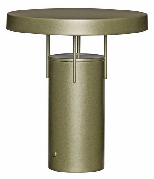 HÜBSCH stolová LED lampa BringMe tmavozelená metalíza, 28 cm, Zelená, kov, Moderný