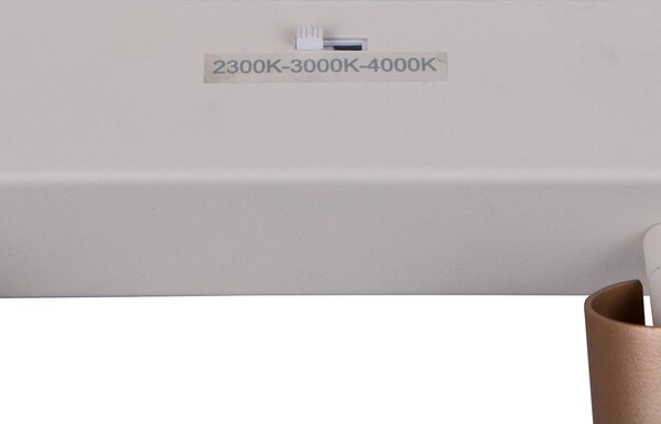 LED stropné bodové svetlá Ambala. Dĺžka 44 cm, sivá/hnedá, 3-pl., Hliník / sivá / zinok, Obývacia izba / jedáleň, kov, Moderný, Stropné svetlo
