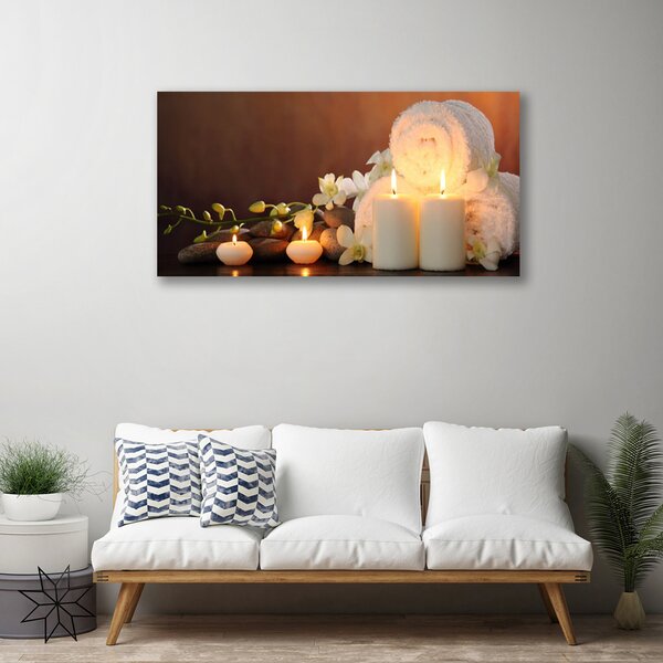 Obraz Canvas Sviečky vaňa umenie 100x50 cm