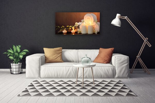 Obraz Canvas Sviečky vaňa umenie 100x50 cm