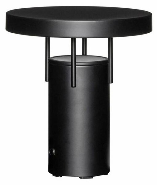 HÜBSCH stolová LED lampa BringMe Mini, čierna matná, 20 cm, Čierna, kov, Moderný